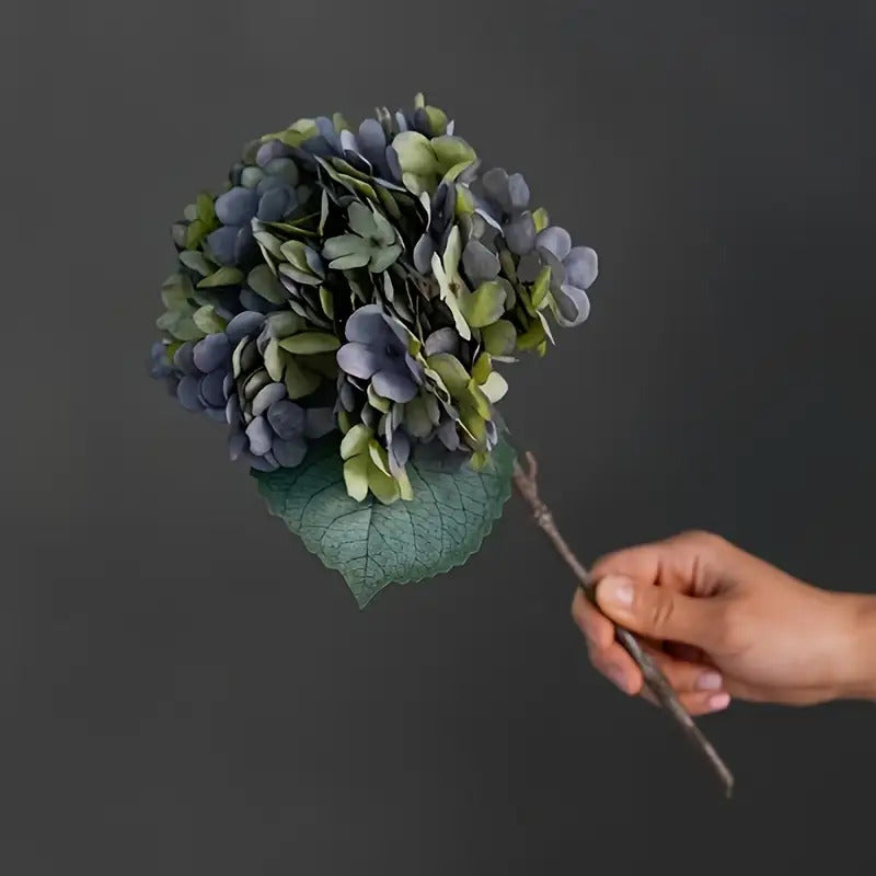 6 Bunches Of Hydrangea Artificial Flowers, Fall Home Decor, Realistic Wedding Bouquet, Suitable For Home Garden Party Office Decoration Fake Flowers, Outdoor Fabric Flowers, Christmas Thanksgiving Decoration