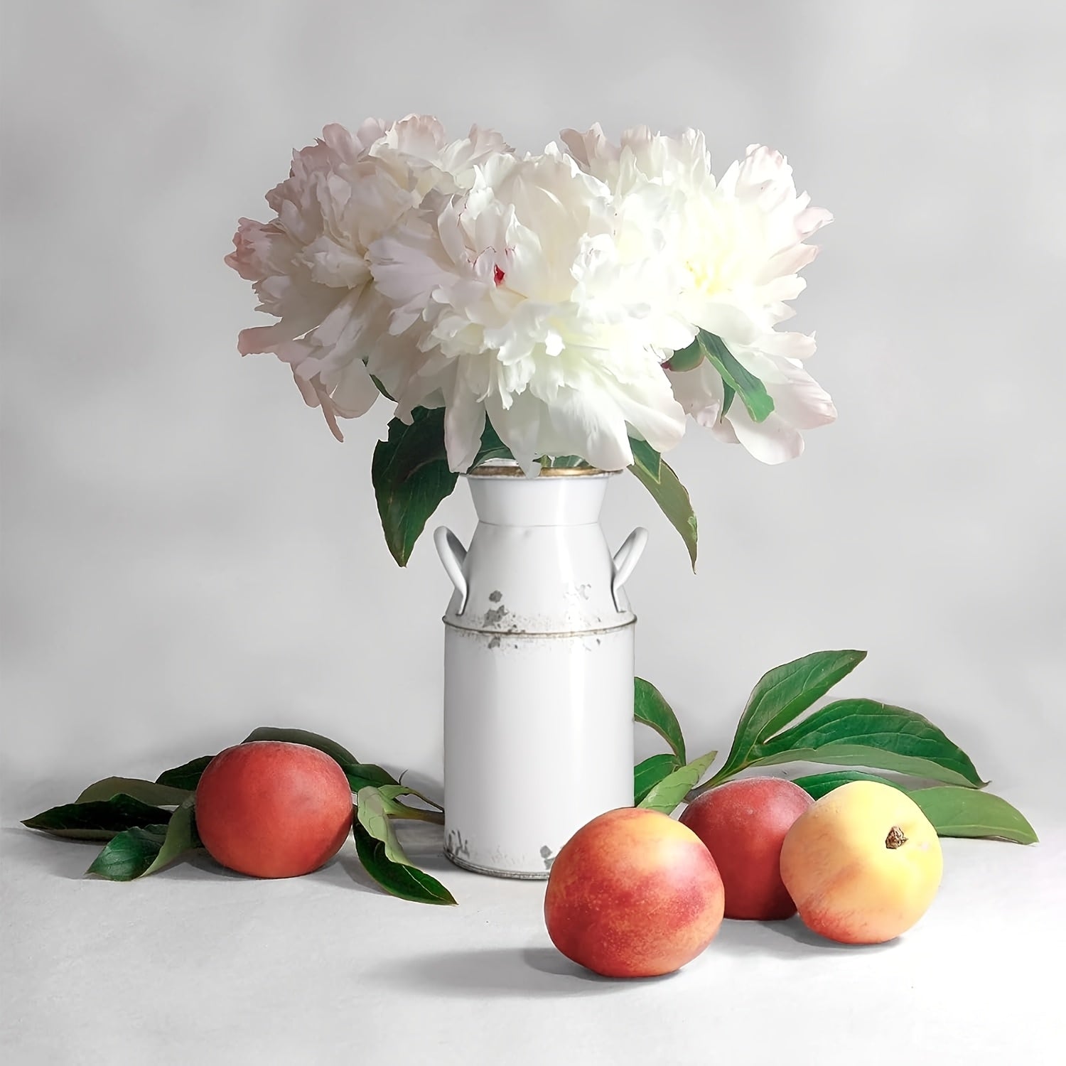 vintage Galvanized Milk Can Planter\u002FVase - Rustic Vintage Farmhouse Flower Pot with Cylindrical Shape, vintage for \u002FOffice\u002FCabin\u002F Decor - Fiber (7.6 Inch) Primitive Country Plant Holder)