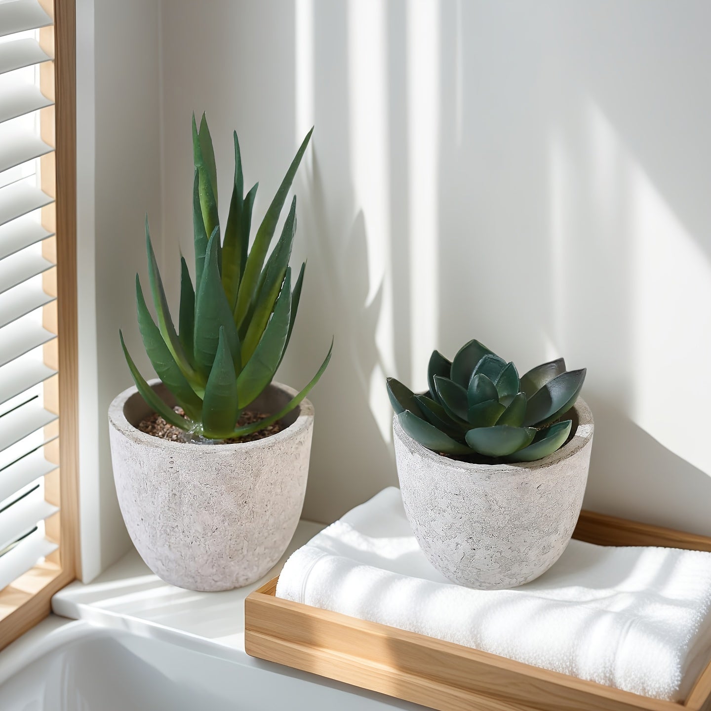 5Pack Mini Artificial Potted Plants, Artificial Eucalyptus Rosemary Succulent Plants In Pots, Fake Bonsai Greenery for Home Office Farmhouse Bathroom Shelf Decor Indoor