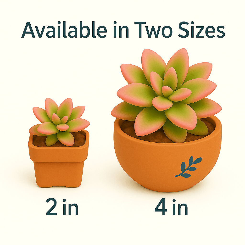 Live Succulent – Crassula 'Baby Necklace' – Lucky Rose - Shaped Spiral Succulent, Easy to Grow, Perfect 2” Potted Gift for Home or Garden Decor