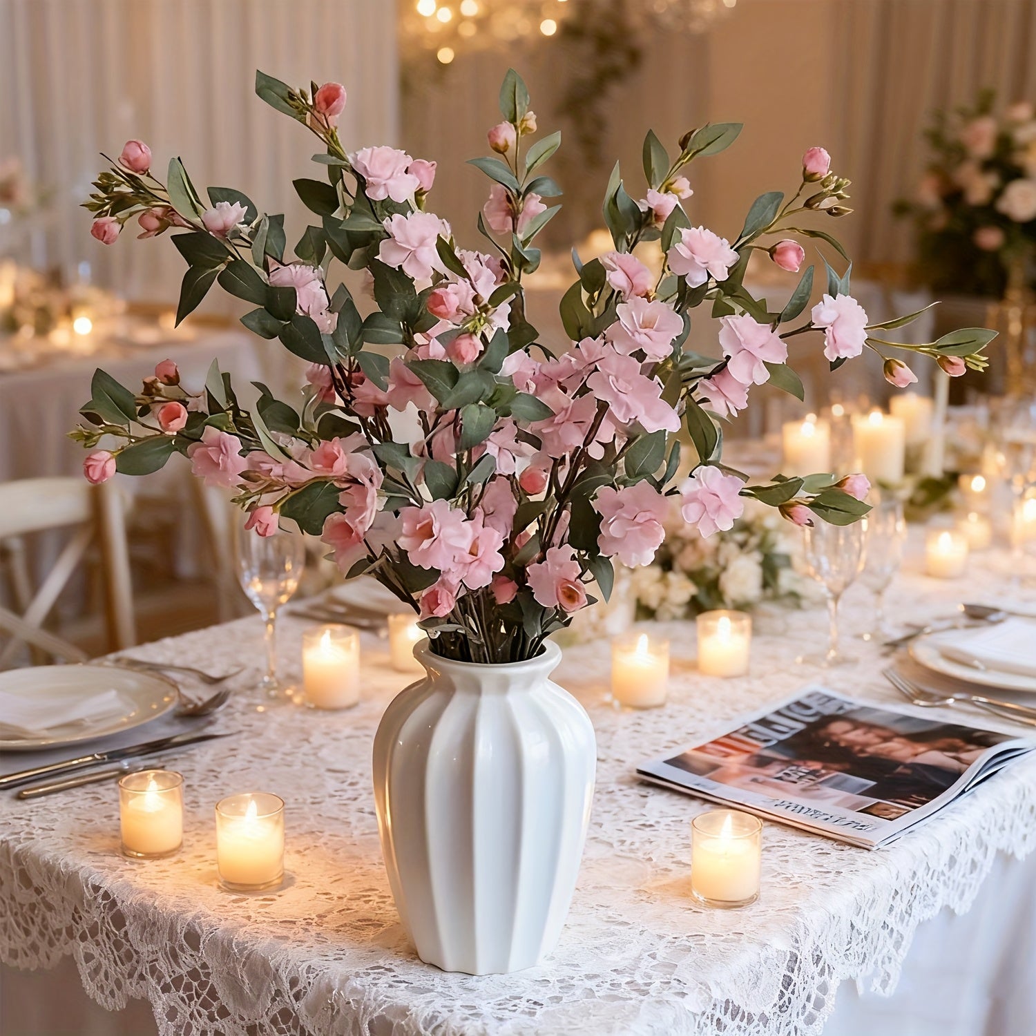 5pcs Camellia Artificial Flower 35.43\