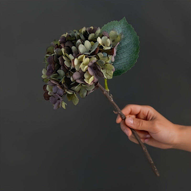 6 Bunches Of Hydrangea Artificial Flowers, Fall Home Decor, Realistic Wedding Bouquet, Suitable For Home Garden Party Office Decoration Fake Flowers, Outdoor Fabric Flowers, Christmas Thanksgiving Decoration