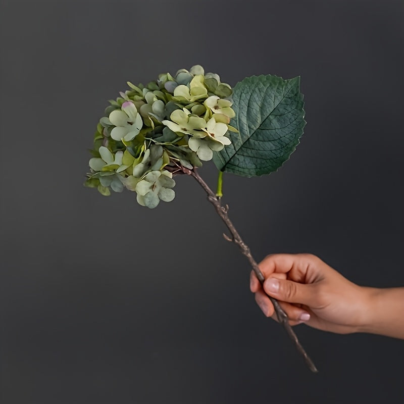 6 Bunches Of Hydrangea Artificial Flowers, Fall Home Decor, Realistic Wedding Bouquet, Suitable For Home Garden Party Office Decoration Fake Flowers, Outdoor Fabric Flowers, Christmas Thanksgiving Decoration