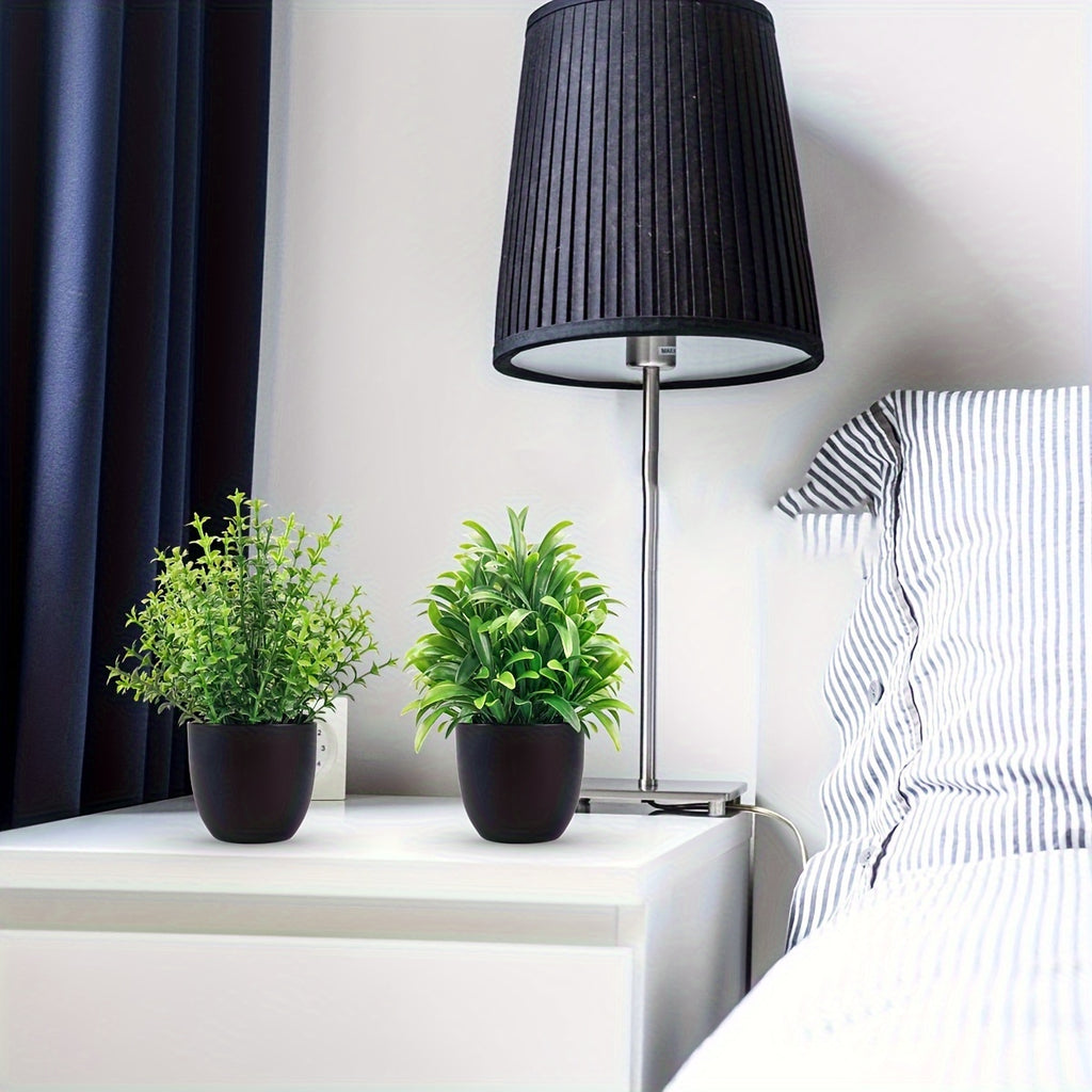 12pcs, Artificial Mini Potted Plants, Artificial Eucalyptus Plant, Home & Farmhouse Decor, for Office, Desk, Shelf, Bathroom, Spring and Summer Home Decor, Bedroom Decor, Gift for Friends, Housewarming Gift, Back-to-School Desk Decorations