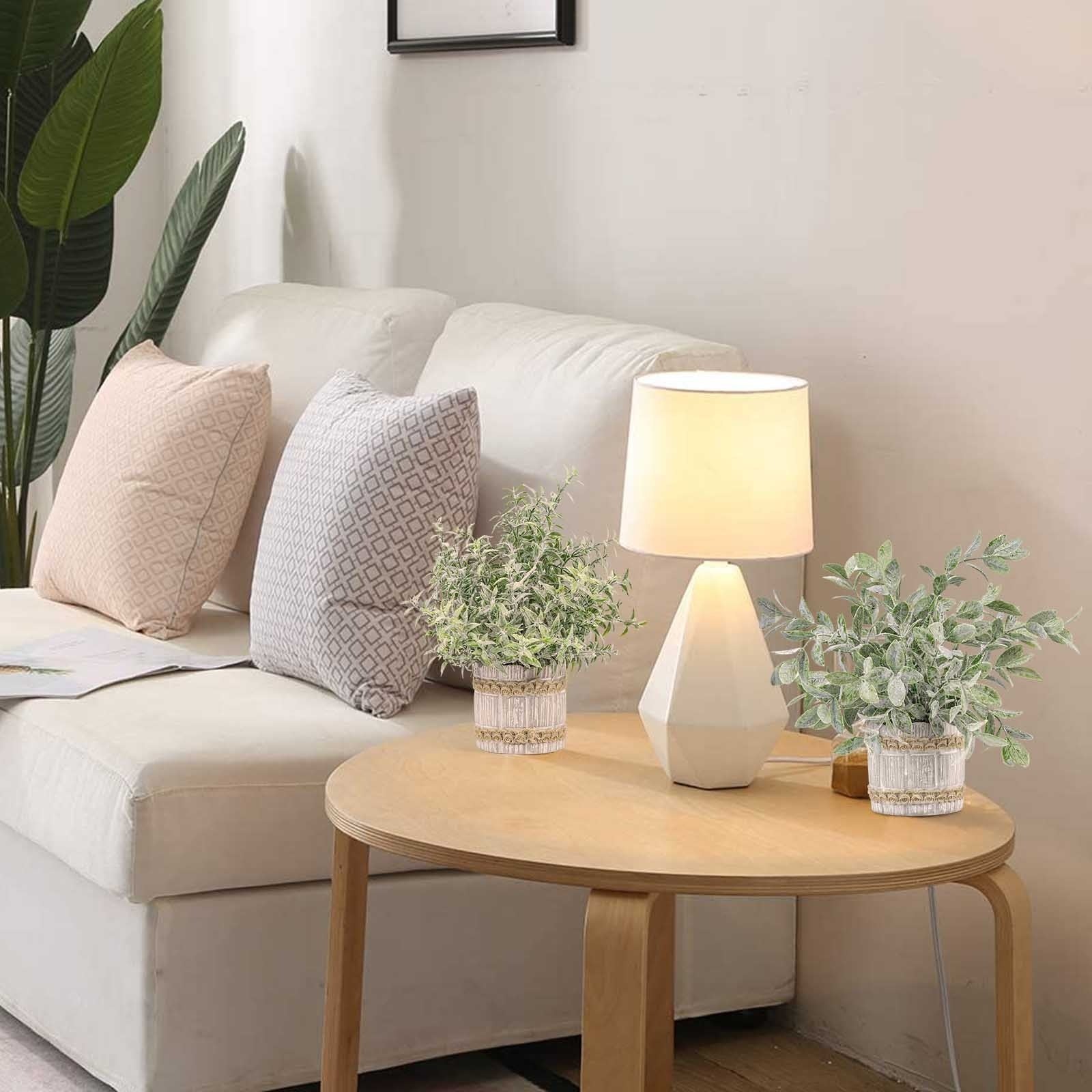 4pcs, Artificial Eucalyptus Potted Plants, Fake Plant Ornaments, Realistic Decorative Green Plants with Flowerpots. Suitable for Home Decoration, Interior Decoration, Outdoor Garden Decoration, Halloween, Easter, Christmas.