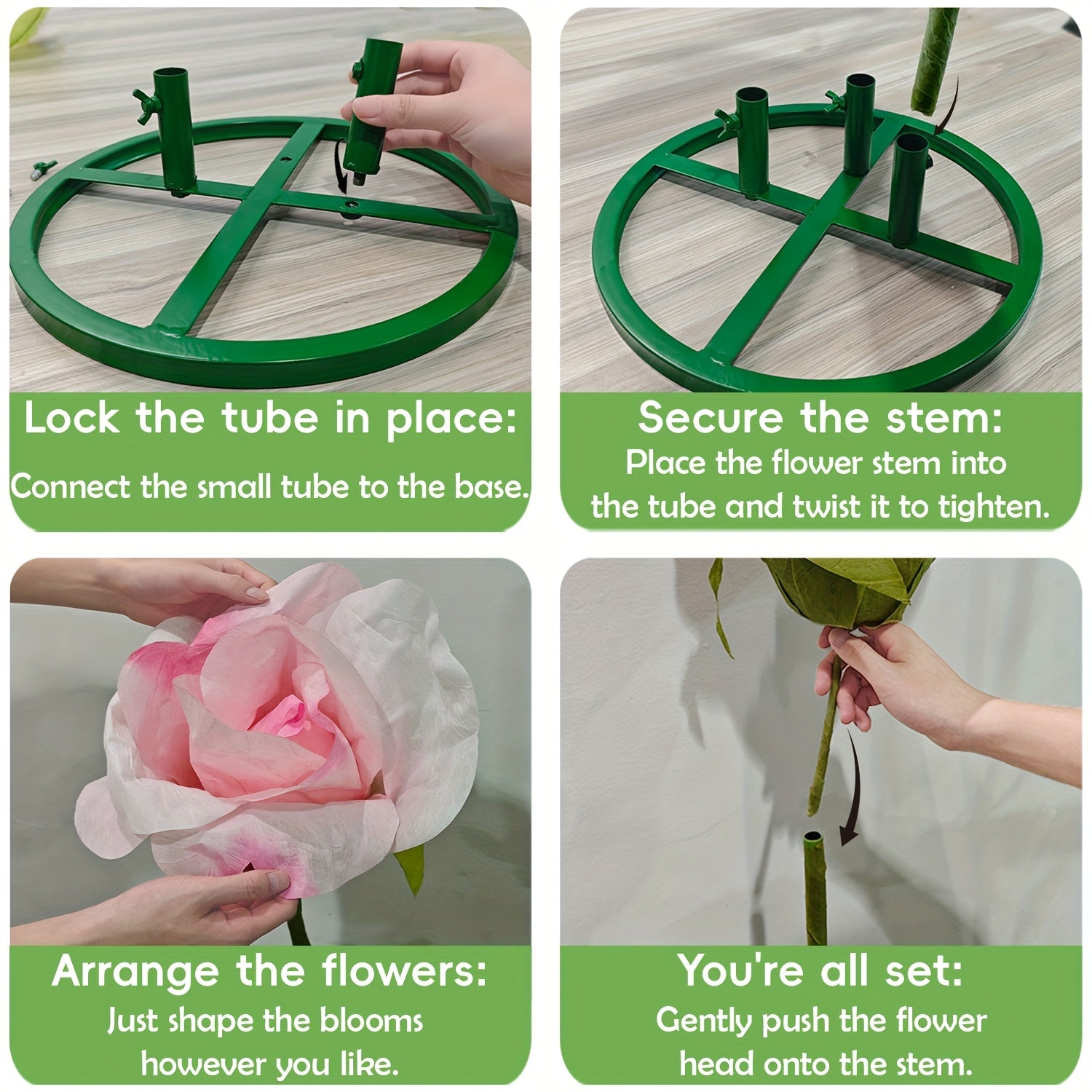 Lifelike & Maintenance-Free 6.3ft Giant Artificial Roses with Stand - Set Of 3 Realistic Large Fake Rose Decor for Wedding Arch Backdrop, Garden, Courtyard, Home, Living Room, Party, Graduation & Shop Window Display